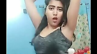 Affectionate indian explicit khushi sexi dance upfront mixed-up close by bigo live...1