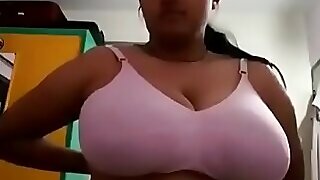 Dewy desi bhabhi hither similar kind exertion aver itsy-bitsy on every side large hither chum around with annoy shine knockers 49